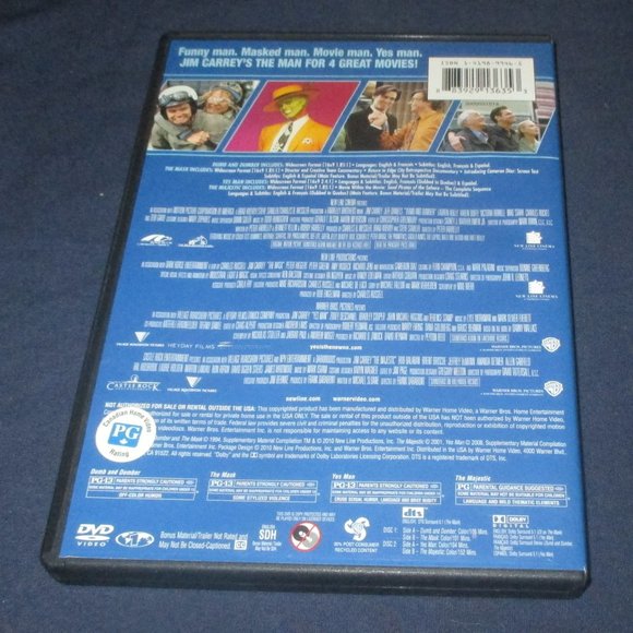 Jim Carrey Collection (DVD, 2010, 2-Disc Double-sided Set) 4 Film Favorites - Picture 4 of 4